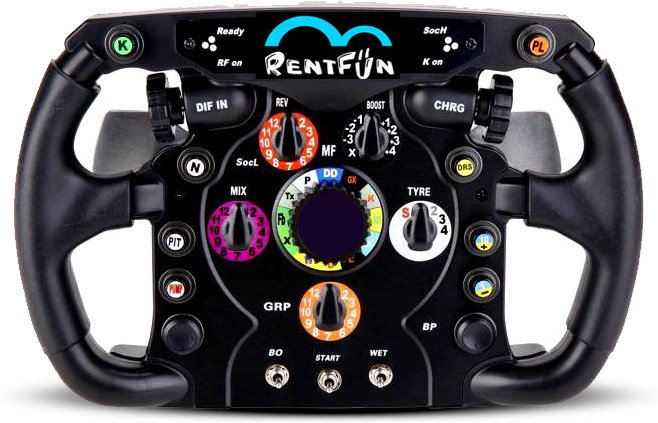Ferrari Formula 1 licensed steering wheel. A unique RoarFun world collection of steering wheels - RoarFun