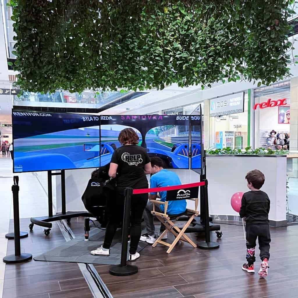 Formula E simulator rental Experience for event anywhere in Italy, Germany, France, UK, Czech Republic