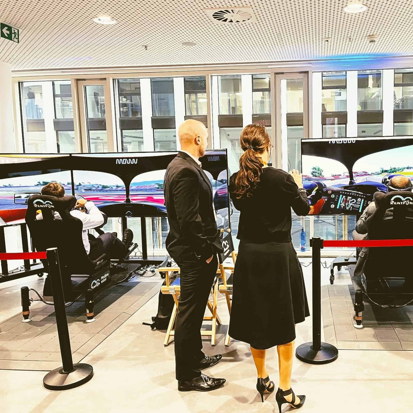 Rent Modern Entertainment for tech conf in UK London. Hire Interactive Entertainment for techcrunch with support with delivery