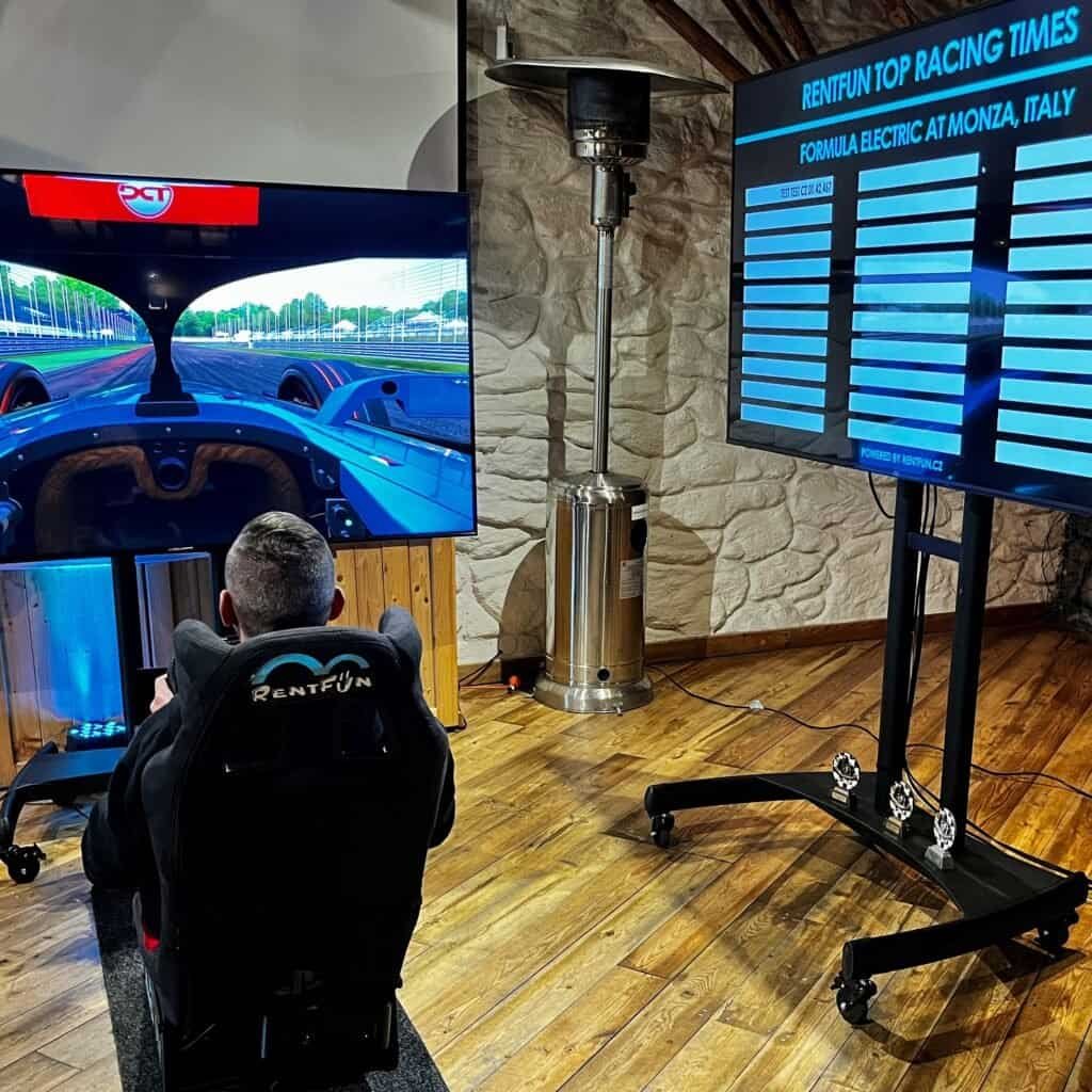An interactive experience RoarFun formula E simulator for everyone
