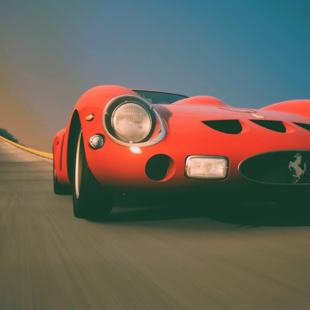 Rental Classic Cars simulator Ferrari 250 GTO in Germany with delivery. Hire history car simulators experience for company party with support in EU with branding