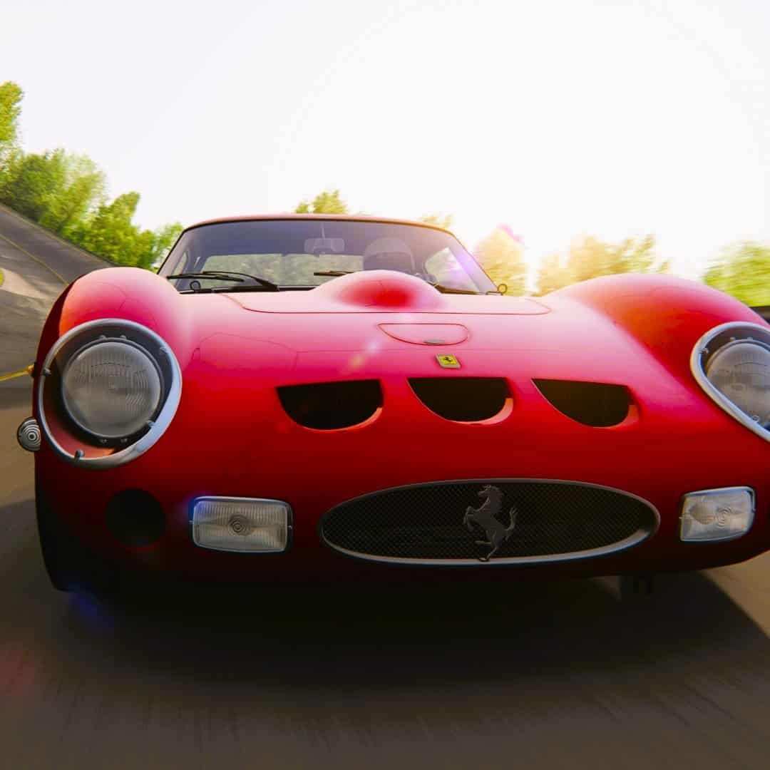 Rental Classic Cars simulator experience Ferrari 250 GTO Monza with support. Hire history car simulators experience Austria for company celebrations with branding
