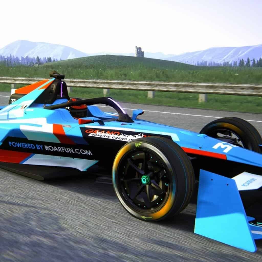 Experience the future with RoarFun formula electric simulator rental for events Formula E