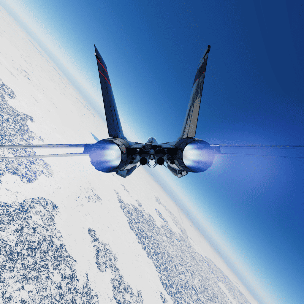 Hire Jet Fighter Top Gun aircraft simulator in UK from movie in with delivery and support. Rental jet fighter simulators turnkey for party with RoarFun