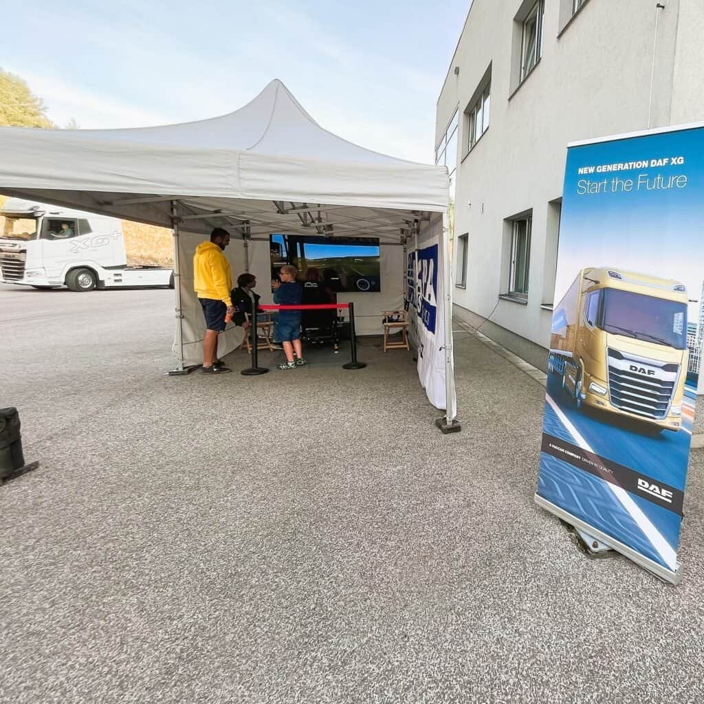 Rent Truck Simulator for team-building Event with support. Racing Trucks Simulator hire in Vienna Austria