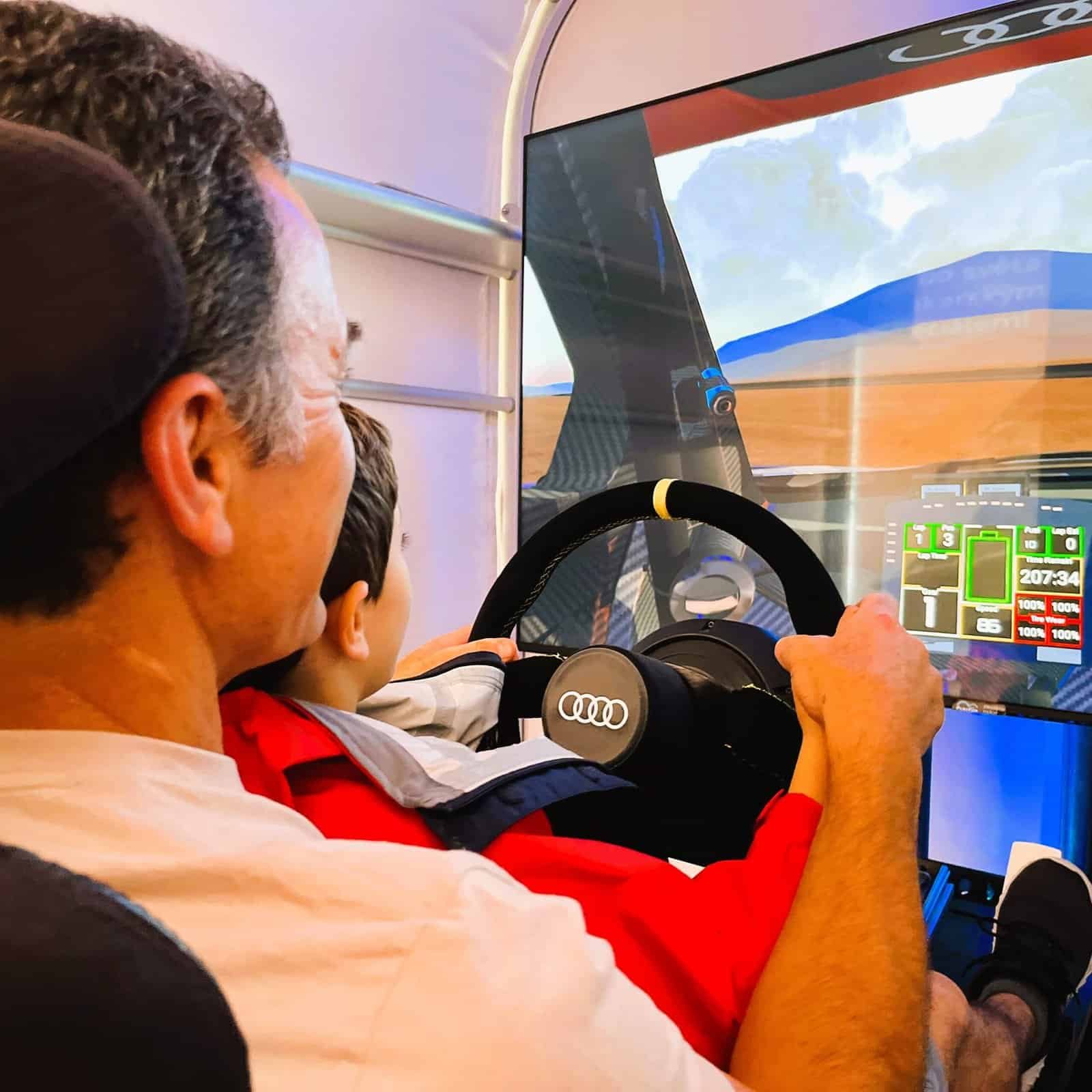 Audi simulator for rent in London Prague Berlin Motion and VR