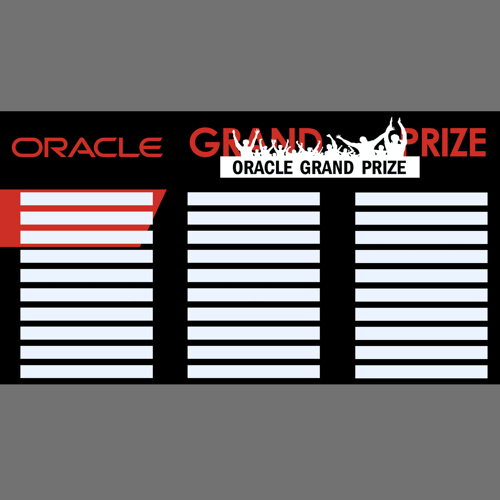 Add your logo and display the best times by external screen for racing and flight pilots during the event by The RoarFun Grand Prize