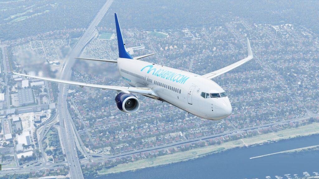 Branded commercial aircraft, jet fighter or helicopter in virtual world in any country in the world with RoarFun emotional branding including Boeing, Airbus..