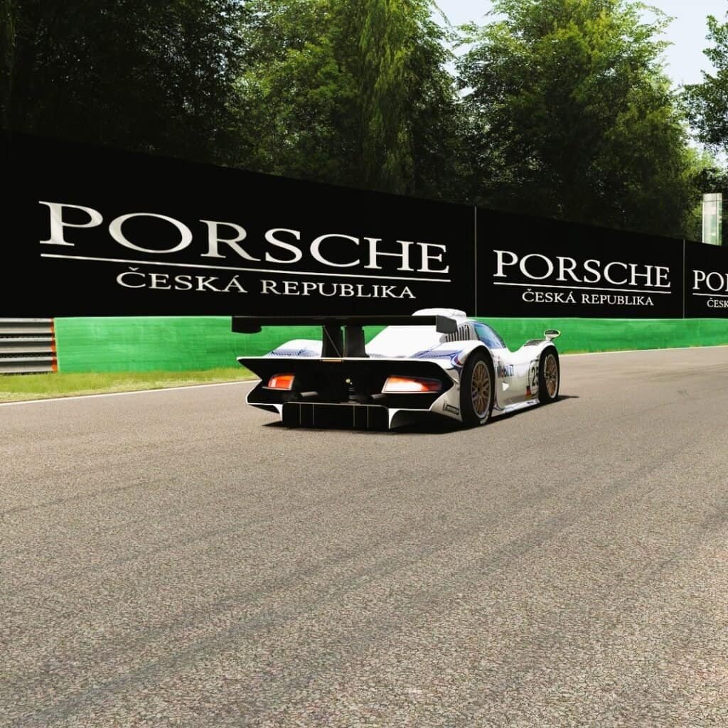 You can add your logo to any racing car in the world, including Porsche, Ferrari etc. Branding on the billboard in Monza.