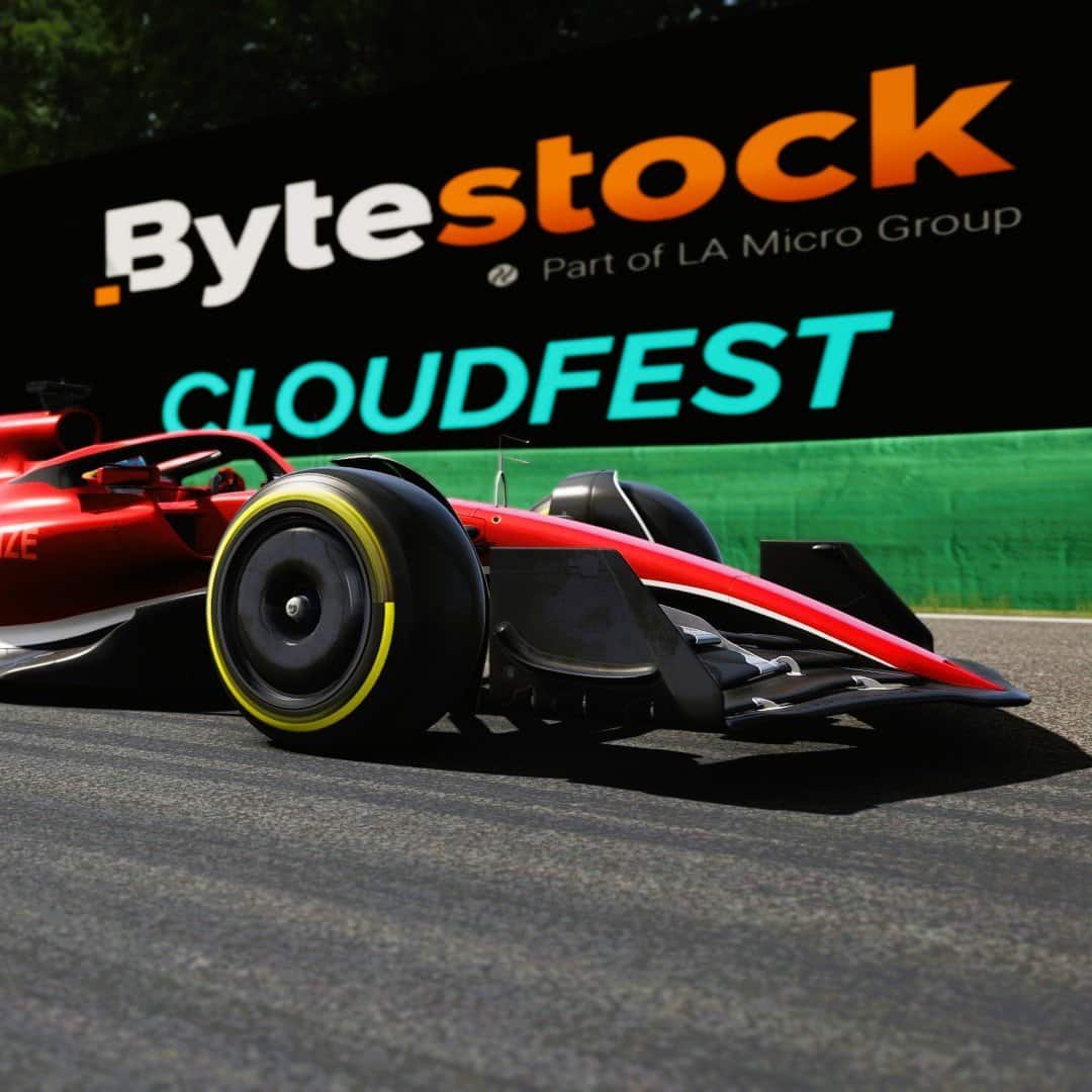 RoarFun Grand Pilot red Formula @ CloudFest with CloudFest ByteStock emotional branding close shot.