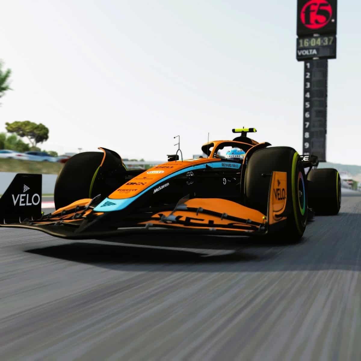 F5 branded Formula car for the arrow forum event.