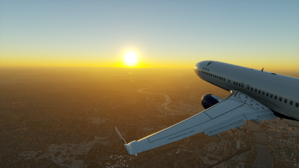 Vertis Aviation carbon flight simulator screenshot.