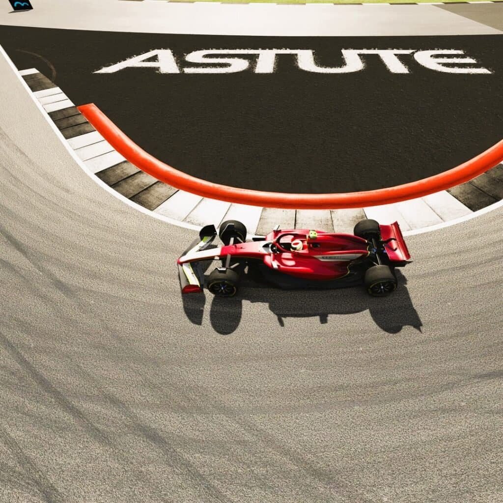 Integrating our clients logo into formula experience on the grass.