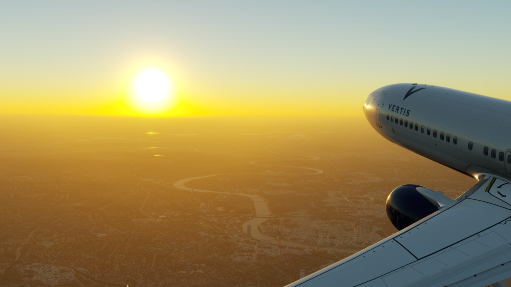 Vertis Aviation carbon flight simulator screenshot.