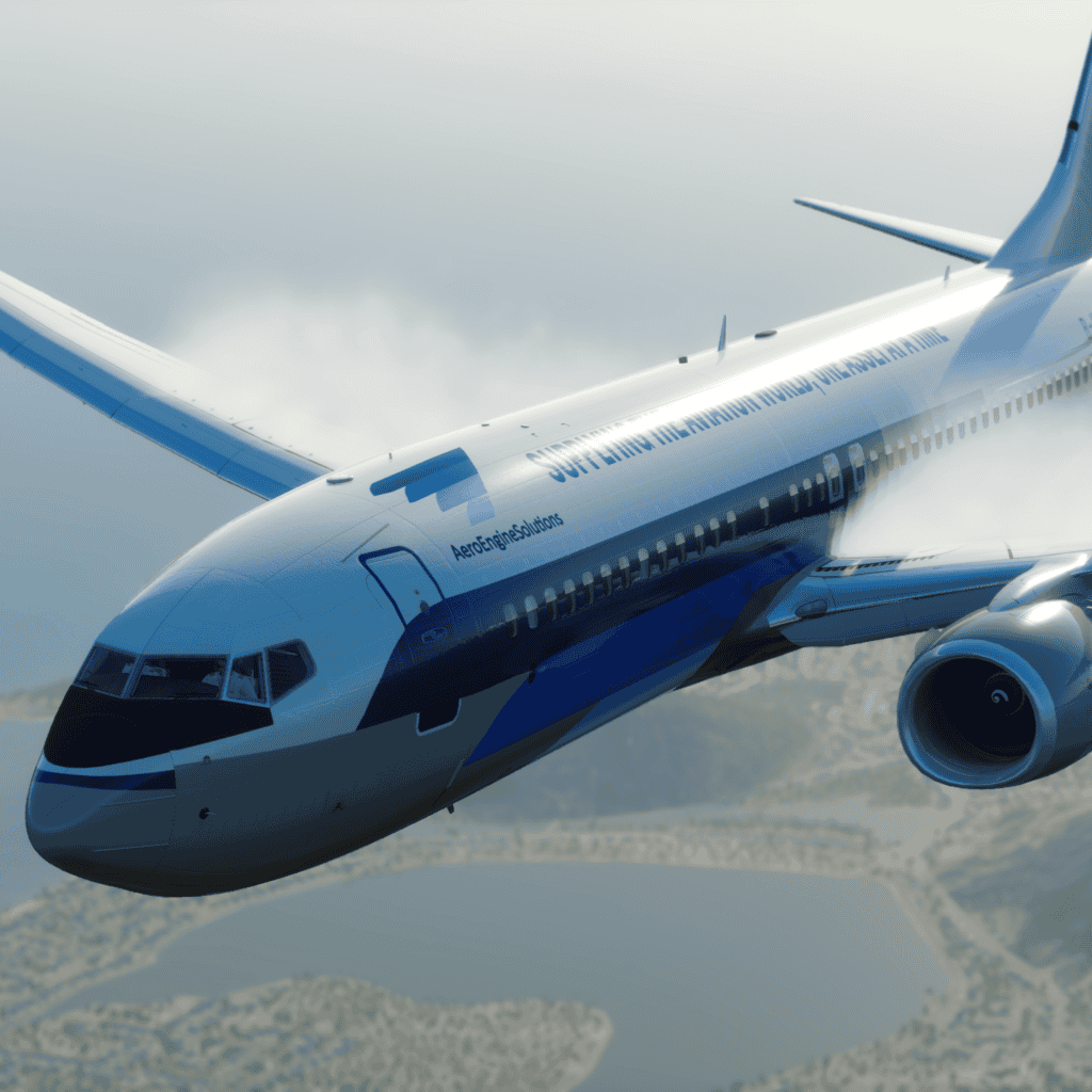 Virtual branding with flight simulator to rent in the USA, Atlanta.