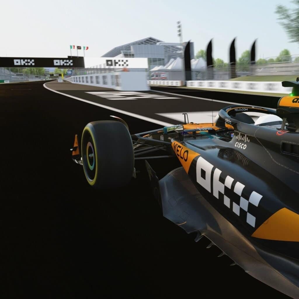 Virtual Branding F1 Car for the OKX client in the event in Italy, Rome.