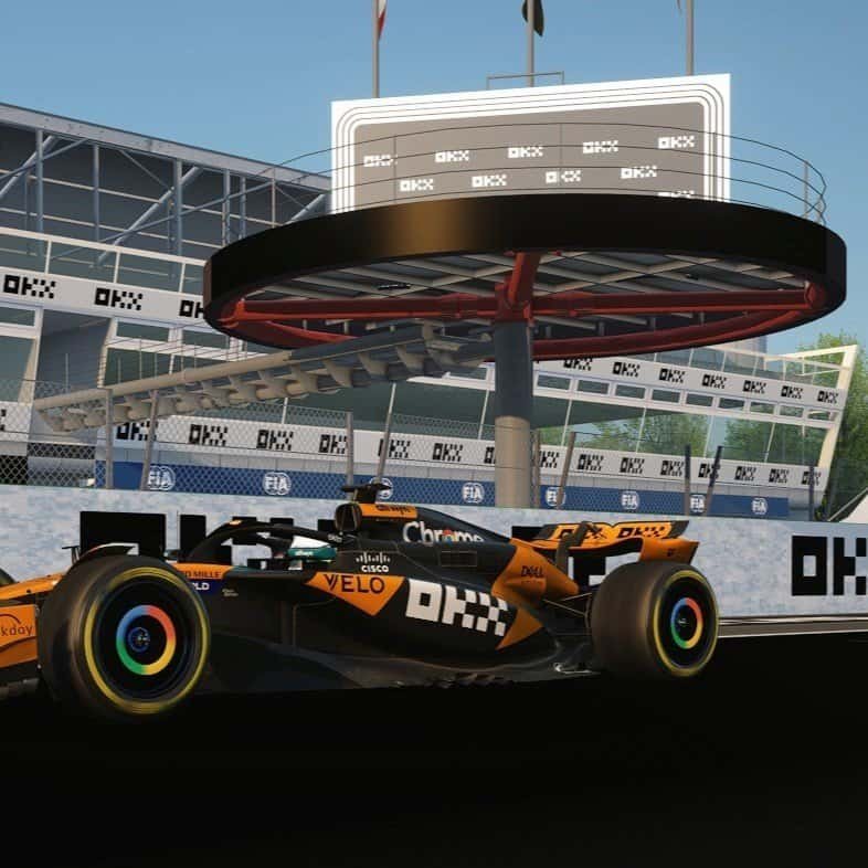 Virtual branded podium for our client formula simulator hire in London, Untied Kingdom.