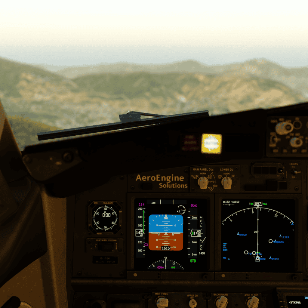 Virtual Branding with our emotional VBranding service inside the boeing cockpit.